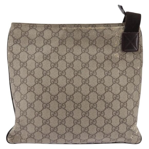 GUCCI GG Supreme Shoulder Bag PVC Beige - Picture 3 of 16